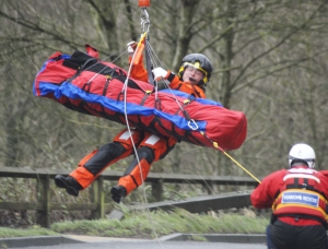 HM Coastguard airlifts elderly gentleman with chest pains